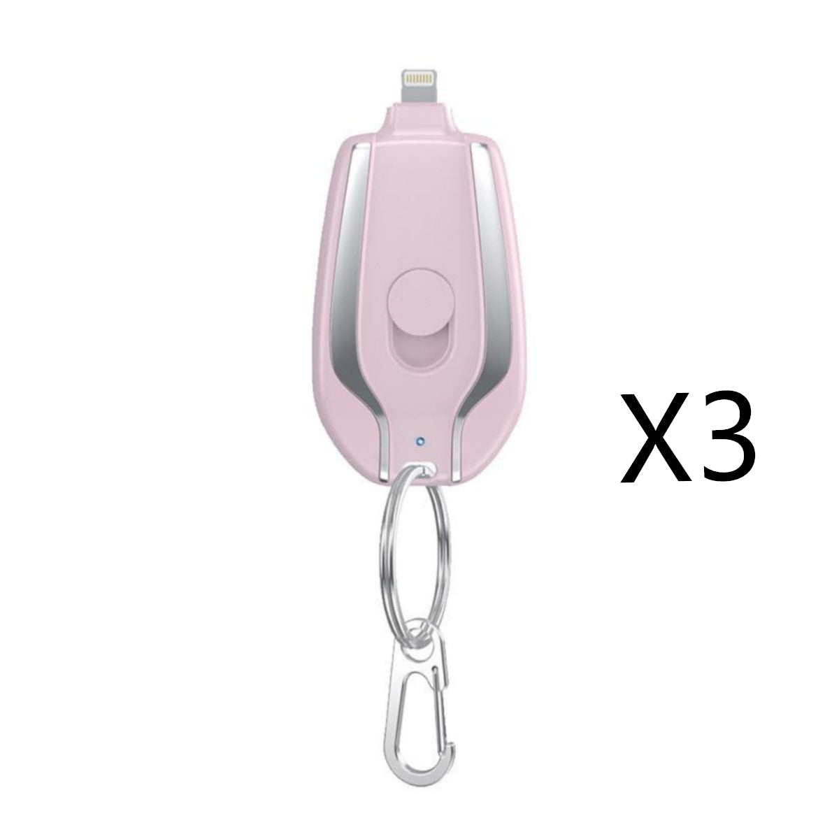 1500mAh Mini Power Emergency Pod Keychain Charger With Type-C Ultra-Compact Mini Battery Pack Fast Charging Backup Power Bank